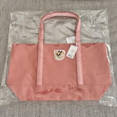 新品未開封✨FEILERオールドテディ ワッペントートバッグ ピンク 大 LL
