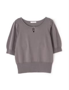 PROPORTION BODY DRESSING 半袖ニット グレーのサムネイル