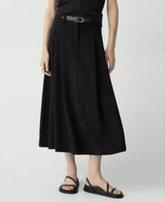 試着のみ☆セオリー　定価4.2万 Admiral Crepe ロングスカート 黒 試着のみ☆セオリー 定価4.2万 Admiral Crepe ロングスカート 黒