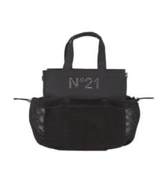 N°21 ブラック トートバッグ メッシュポケット付き　⚠️ポケット片方破れてますのサムネイル