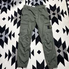 Stone Island カーゴパンツ オリーブ - メルカリ