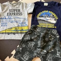 子供服 90cm新幹線半袖のサムネイル