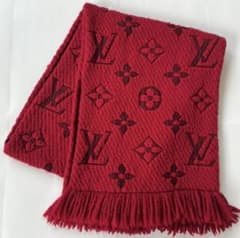 ルイヴィトン LOUIS VUITTON エシャルプ・ロゴマニア　マフラー　赤のサムネイル