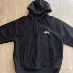 Stüssy 黒 パーカー Lサイズのサムネイル