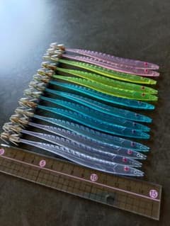 イカ角ダブルカンナ14cm12個セット カラフルのサムネイル