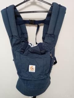 抱っこ紐　エルゴ　ネイビー ストライプ柄