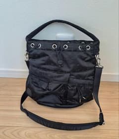 POTR モノグラム 2WAYツールバック 巾着 バルーン 黒 - メルカリ