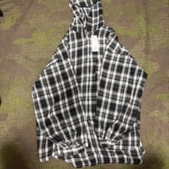 新品 ウィゴー フーディー チェックシャツ ブラックのサムネイル