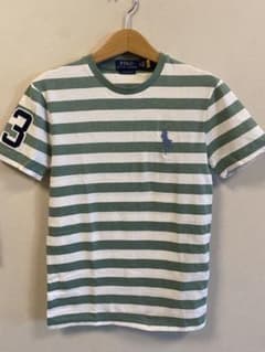 Polo Ralph Lauren グリーン　ボーダー Tシャツ XS【美品】のサムネイル