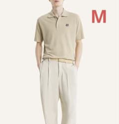 MAISON KITSUNÉ ポロシャツ カーキ（セージグリーン）Mサイズのサムネイル