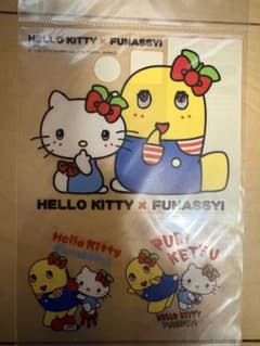 ハローキティ x ふなっしー シール