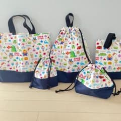 入園入学5点セット ゲーム ホワイト ハンドメイド4 - メルカリ