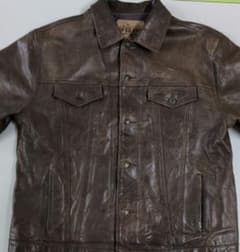 GAP BLUE JEANS レザージャケット　Ｌのサムネイル