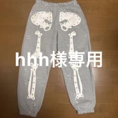 DIRTYBOX skeleton sweat pants グレーMサイズのサムネイル