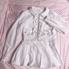 ♡evelyn♡ 襟バイカラースウェットセットアップのサムネイル