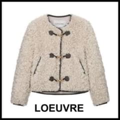 LOEUVRE ボアジャケット アイボリー
