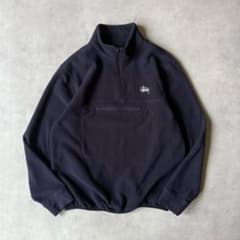 Thumbnail of STUSSY ハーフジップ モックネックフリース ネイビー Mサイズ
