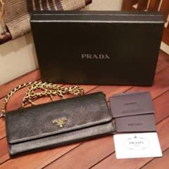 6/1～price up正規品 PRADA  プラダ  チェーンウォレットのサムネイル