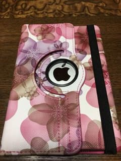 アイパッドミニ 4 ケース 360度回転式 スタンド仕様 花柄のサムネイル
