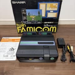 SHARP TWIN FAMICOM AN-505-BK ツインファミコン 箱付 - メルカリ