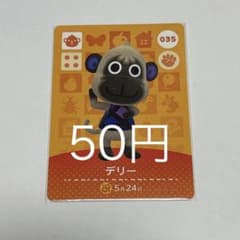 매달려 도부츠의 숲 amiibo 카드 델리 035