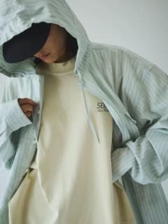 【SEDAN ALL-PURPOSE】STRIPED HOODED SHIRTのサムネイル