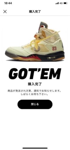 NIKE AJ5 off-white Sailのサムネイル