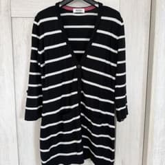 SONIA BY SONIA RYKIEL ボーダーカーディガン 38のサムネイル