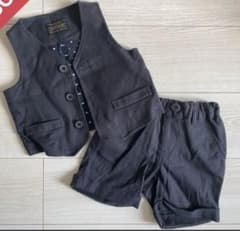 フォーマル ベストとショートパンツセットと長袖シャツのサムネイル