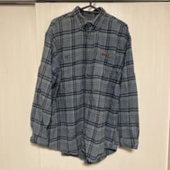 メンズ　ネルシャツ　ブルーのサムネイル