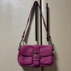 希少】COACH レザー ショルダーバッグ ソーホー 3683 y2k ピンク