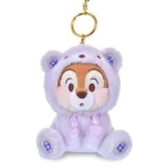 チップ ぬいぐるみキーチェーン くまの着ぐるみ パープルのサムネイル