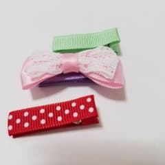ベビー ヘアクリップ＊3個セット⑤のサムネイル