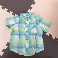 【美品】18-24M チェック半袖シャツのサムネイル