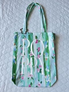 POPPY トートバッグ あさぎーにょ POPPY あさぎーにょ トートバッグ グリーン 花柄 - メルカリ