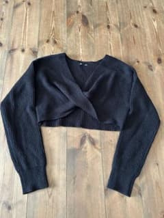GU カシュクール ニット カーディガン ブラック M