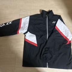 YONEX ジップアップジャケット JP M 黒/赤/白のサムネイル