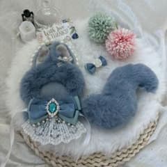 ❤︎ぬい服 リスちゃん ブルーグレーxブラウン10-12cm❤︎ 61 - メルカリ