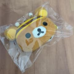 리락쿠마 봉제 인형 패스 케이스 벌 얼굴 꿀 & 스마일