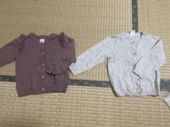 【未使用】コットンカーディガン 2枚セットのサムネイル