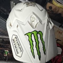 SHOEI モトクロスヘルメット ホワイト モンスターエナジー | Mercari