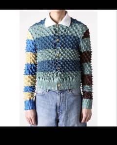 25SS MASU ポップコーン ニット カーディガン サイズ46 ロシオ 25SS MASU ポップコーン ニット カーディガン サイズ46 ロシオ様専用