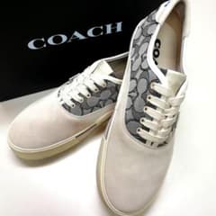 ☆新品☆COACH(コーチ)☆シグネチャースニーカースリッポンシューズ靴 