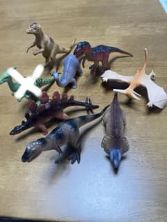 蓋なし　恐竜フィギュアセット 7体のサムネイル