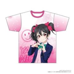 러브라이브! 시리즈 15주년 μ's 풀 그래픽 티셔츠 야자와 니코