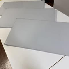 無印良品 ステンレスユニットシェルフ用 追加棚 ライトグレー 幅81cm 3