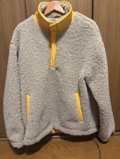 ZARA ボアジャケット プルオーバー ベージュ イエローのサムネイル