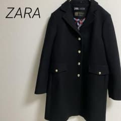 美品 ZARA×MANTECO チェスターコート ウール 金ボタン 裏地総柄 L