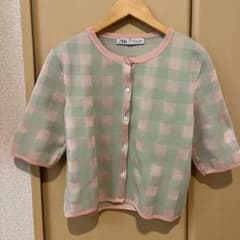 チェックカーディガンM　ZARAのサムネイル