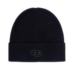 DIESEL Black Knit Hat